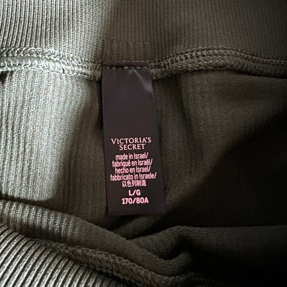 NWT Victoria’s Secret Seamless Leggings Women’s Large Green 7/8 Tight High Rise - Picture 5 of 8